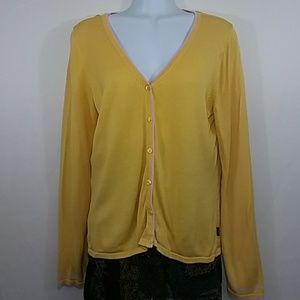 BCBGMaxAzria Silk/Rayon Cardigan Size L